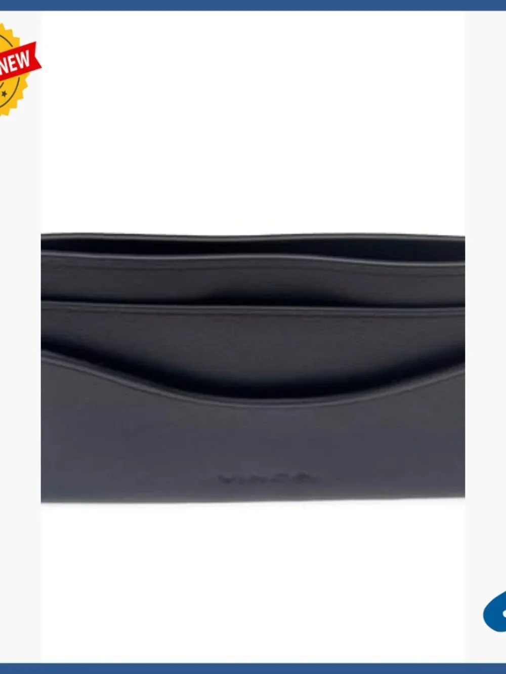 Leather Card Holder Wallet with 4 Slots Magnetic Closure